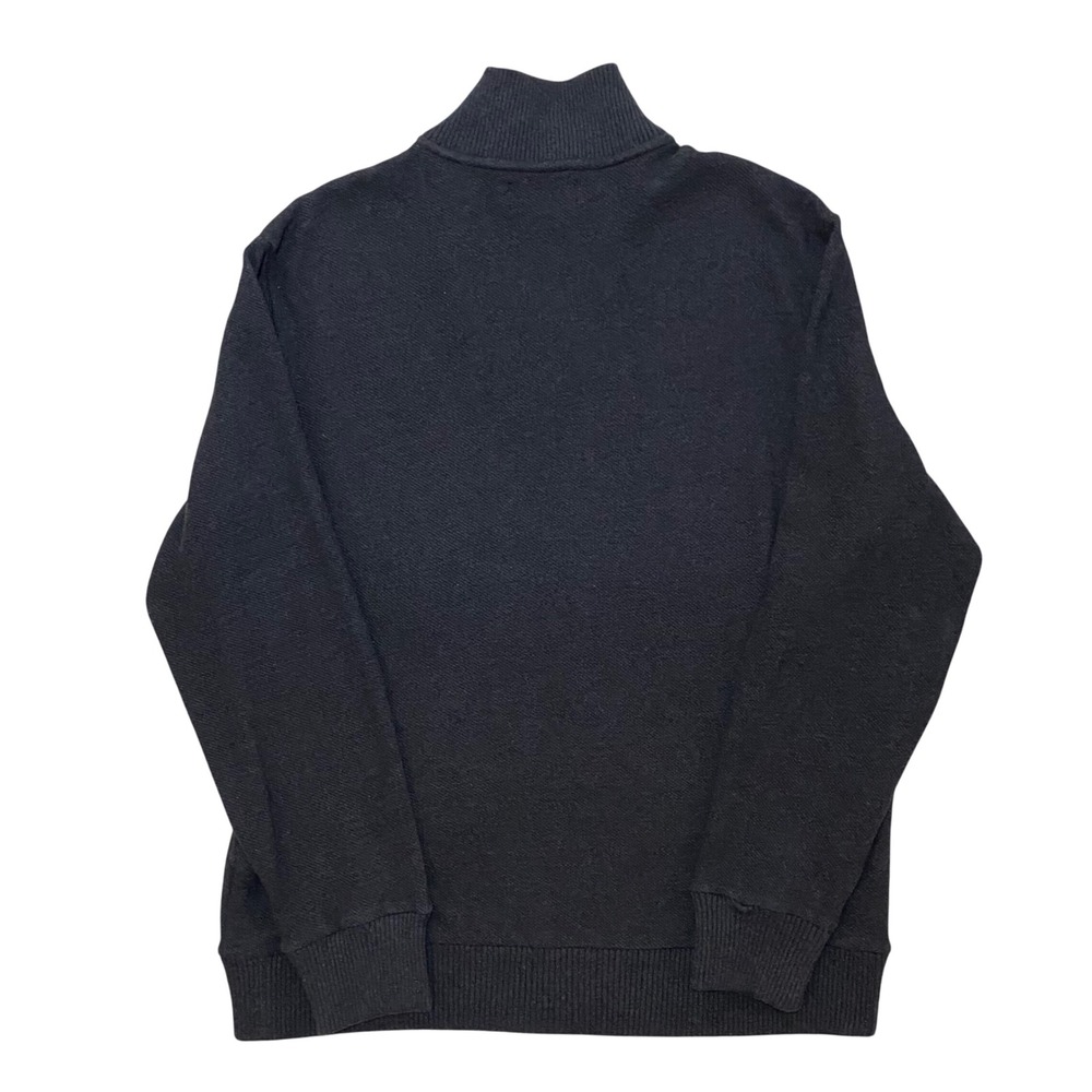 Polo Ralph Lauren Men's Gray Pima Cotton Quarter Zip Sweater Sz L Elbow Patches - Picture 13 of 15